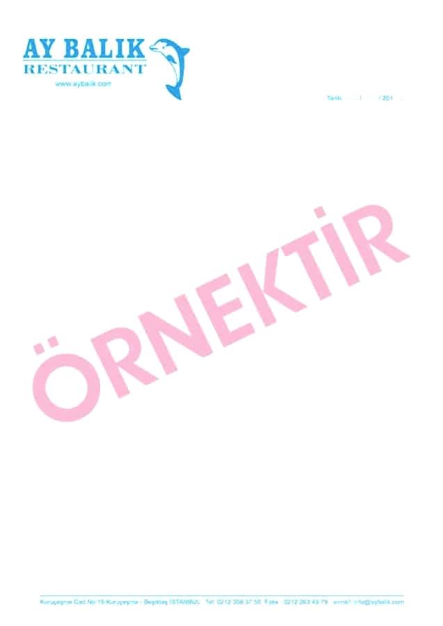 antetli kagit 1 - Antetli Kağıt