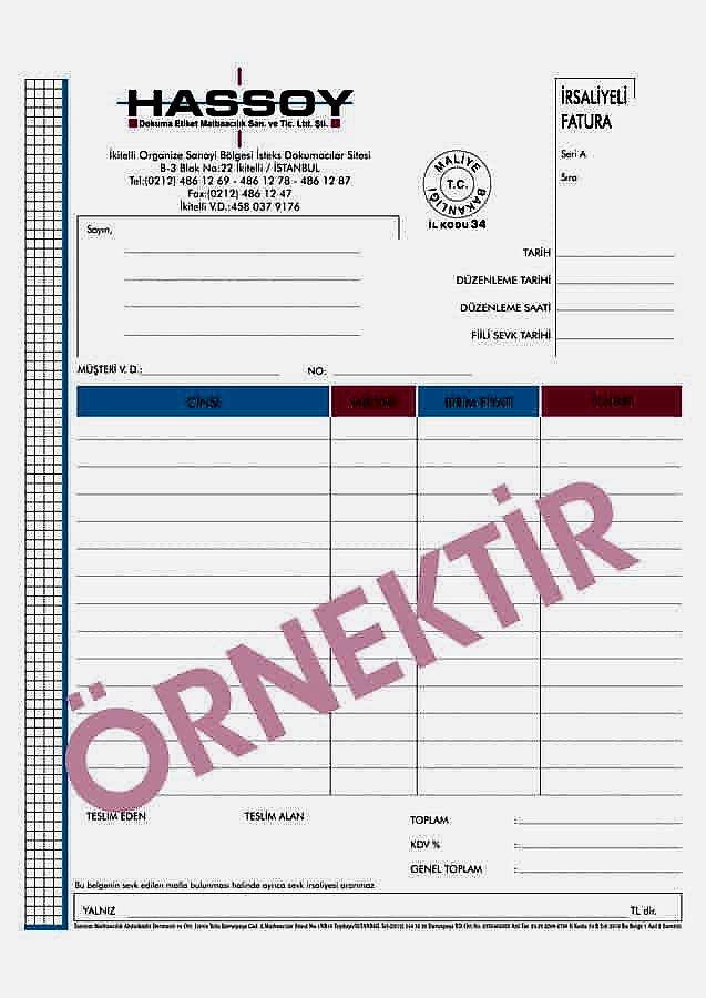 irsaliyeli fatura 6 - İrsaliyeli Fatura