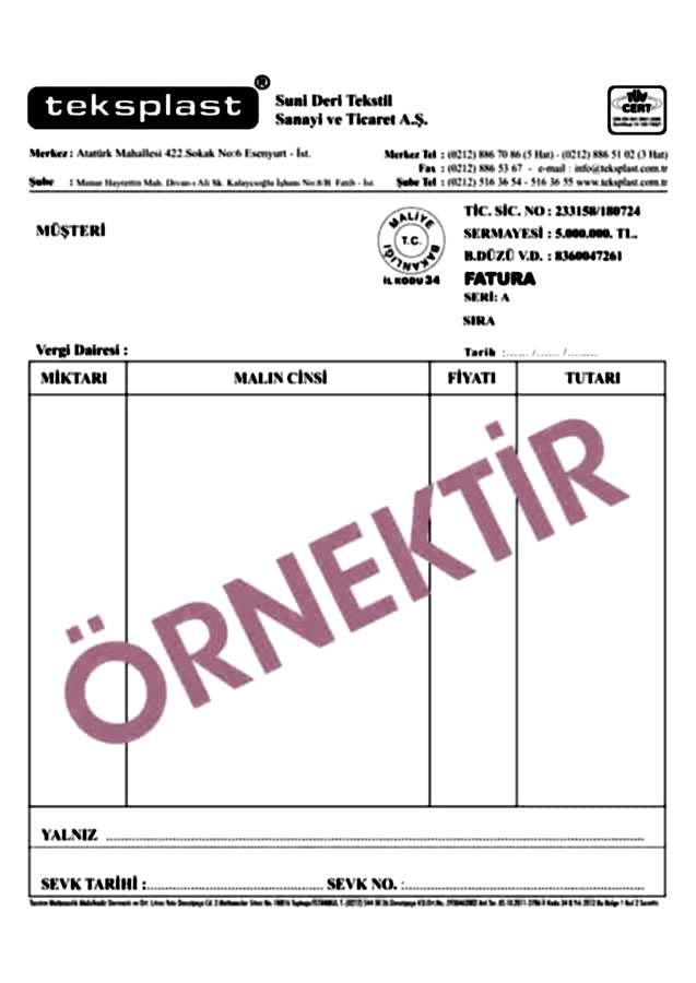 sevk irsaliyesi 7 - Sevk İrsaliyesi