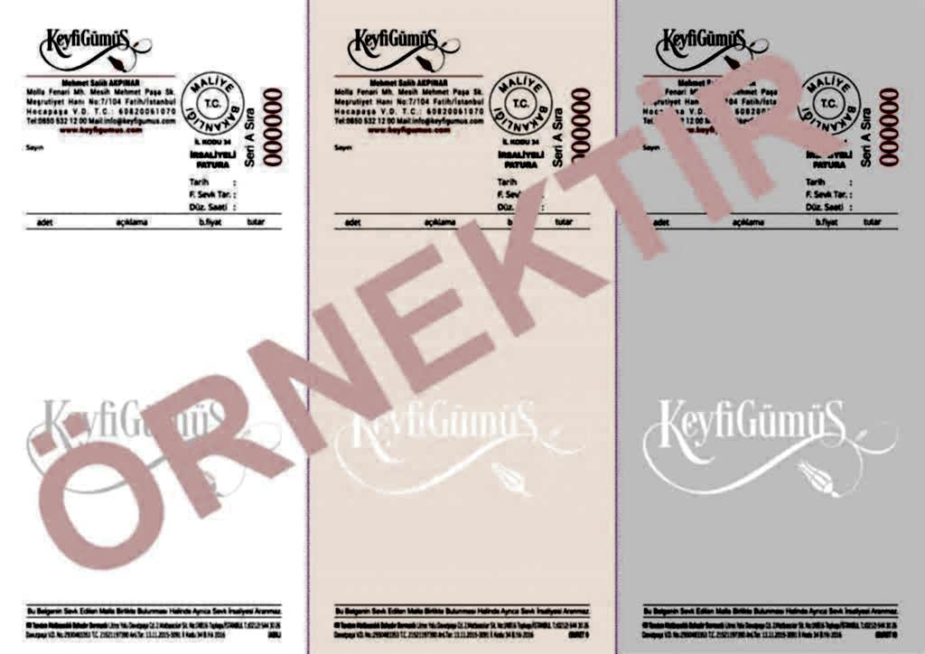 Keyfi Gümüş E Ticaret Faturası 1024x724 - E-Ticaret 3'lü Fatura Basımı