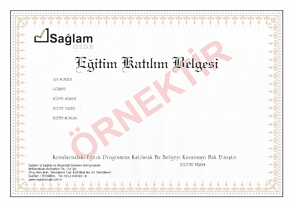OSGB Eğitim Sertifikası 1024x725 - Sertifika Basımı